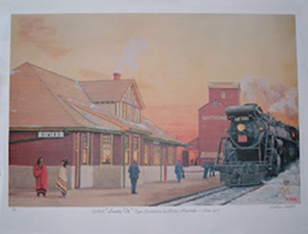 Rivers Train Station art print by Dr. Hobbs of Brandon, Manitoba Rivers Train Station art print by Dr. Hobbs of Brandon, Manitoba