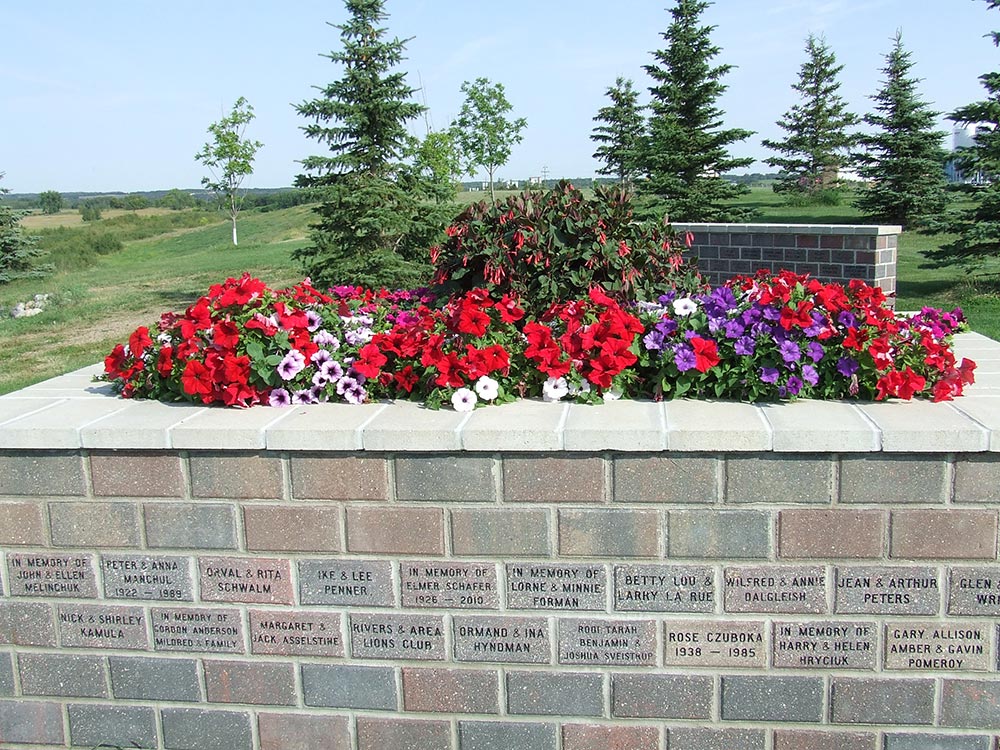 Wall of Memories at Millennium Park in Rivers, Manitoba Wall of Memories at Millennium Park in Rivers, Manitoba