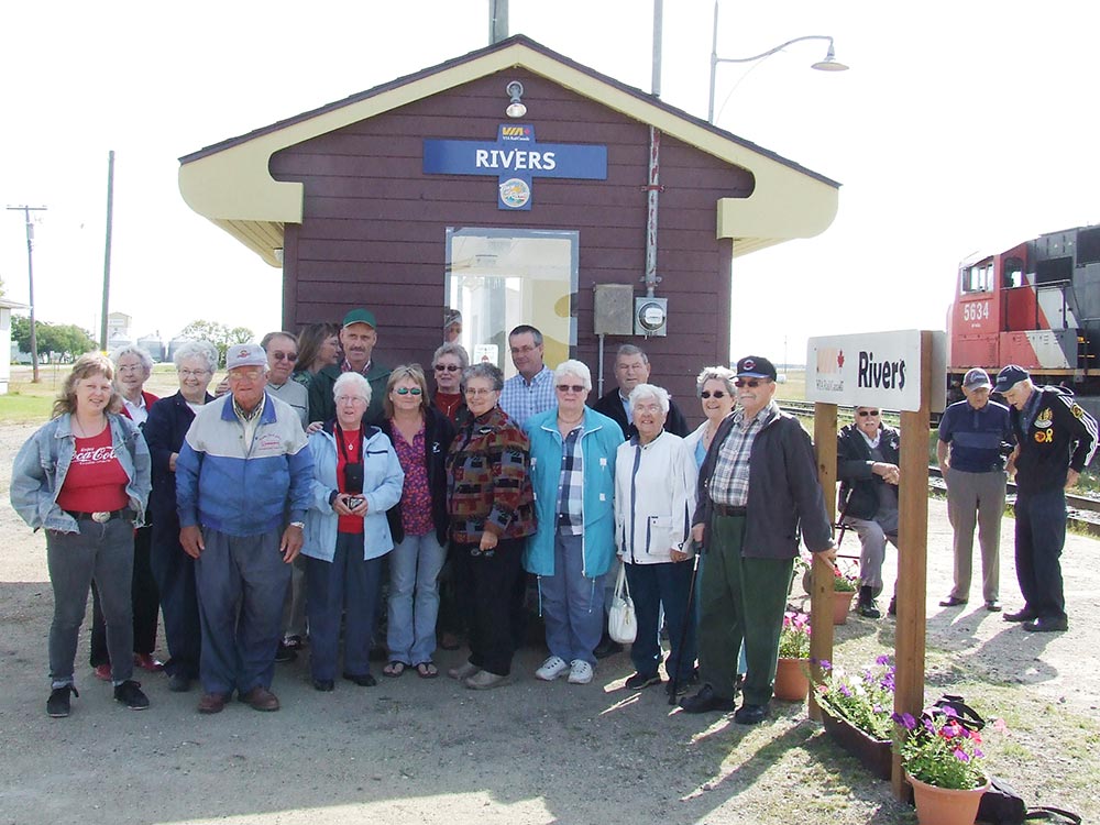 Opening Day for the Rivers Train Station stationette, September 9, 2009