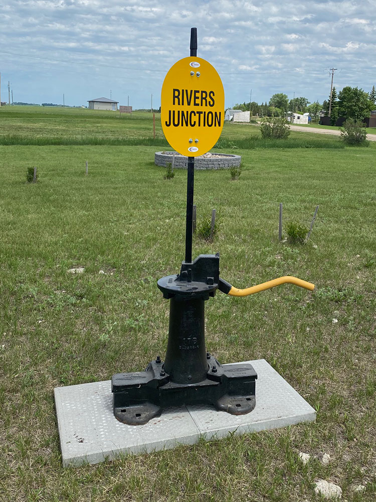 Train Switch at the Loco-Labyrinth in Rivers, Manitoba